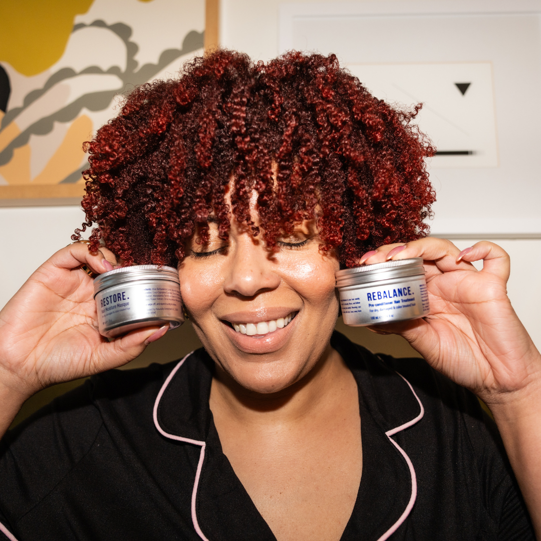 Naturally Drenched founder in the salon