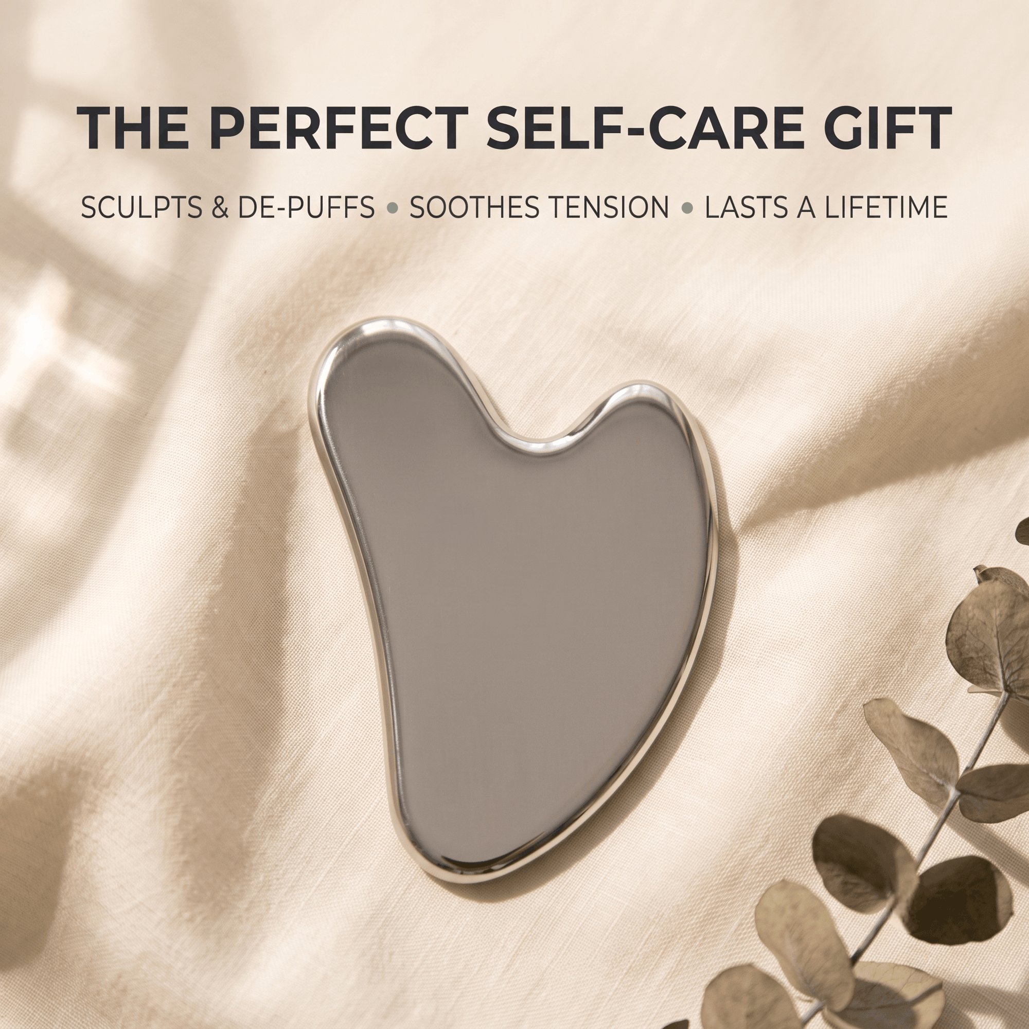 Non-Porous Stainless Steel Gua Sha - Naturally Drenched